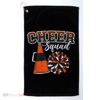 Cheer Squad Funny Cheerleader Cheerleading Orange Golf Towel thumb 0