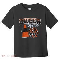 Cheer Squad Funny Cheerleader Cheerleading Orange Toddler T-Shirt thumb 0