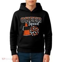 Cheer Squad Funny Cheerleader Cheerleading Orange Kids Hoodie thumb 4