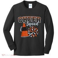 Cheer Squad Funny Cheerleader Cheerleading Orange Kids Long Sleeve Shirt thumb 0