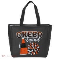 Cheer Squad Funny Cheerleader Cheerleading Orange Tote Bag thumb 0