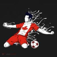 Canada Soccer Fans Jersey Canadian Flag Football Lovers Art Apron thumb 3
