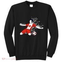 Canada Soccer Fans Jersey Canadian Flag Football Lovers Art Sweatshirt thumb 0