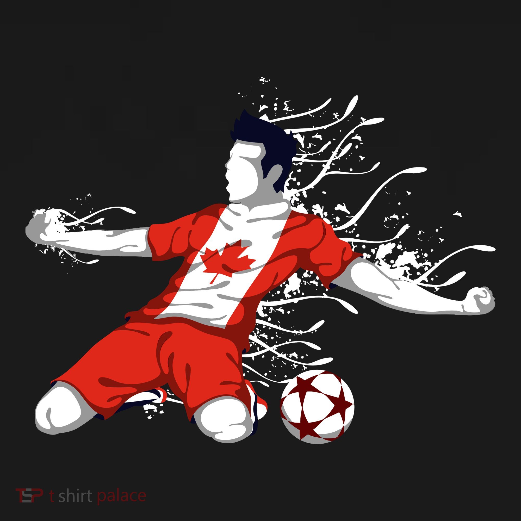 Canada Soccer Fans Jersey Canadian Flag Football Lovers Art Sweatshirt