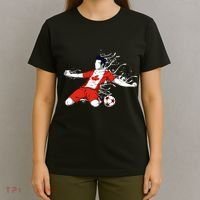 Canada Soccer Fans Jersey Canadian Flag Football Lovers Art T-Shirt thumb 4