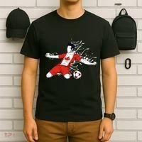 Canada Soccer Fans Jersey Canadian Flag Football Lovers Art T-Shirt thumb 6