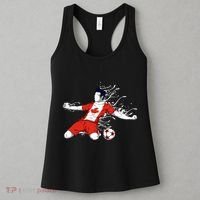 Canada Soccer Fans Jersey Canadian Flag Football Lovers Art Women's Tank Top thumb 3