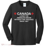 Canada Shirt From The Pentaverate. Kids Long Sleeve Shirt thumb 0