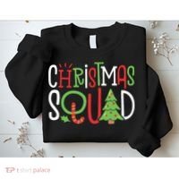 Christmas Squad Funny Xmas Tree Family Matching Pajamas Boy Sweatshirt thumb 2