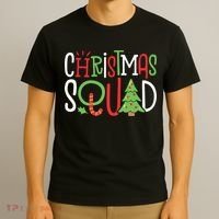Christmas Squad Funny Xmas Tree Family Matching Pajamas Boy T-Shirt thumb 3