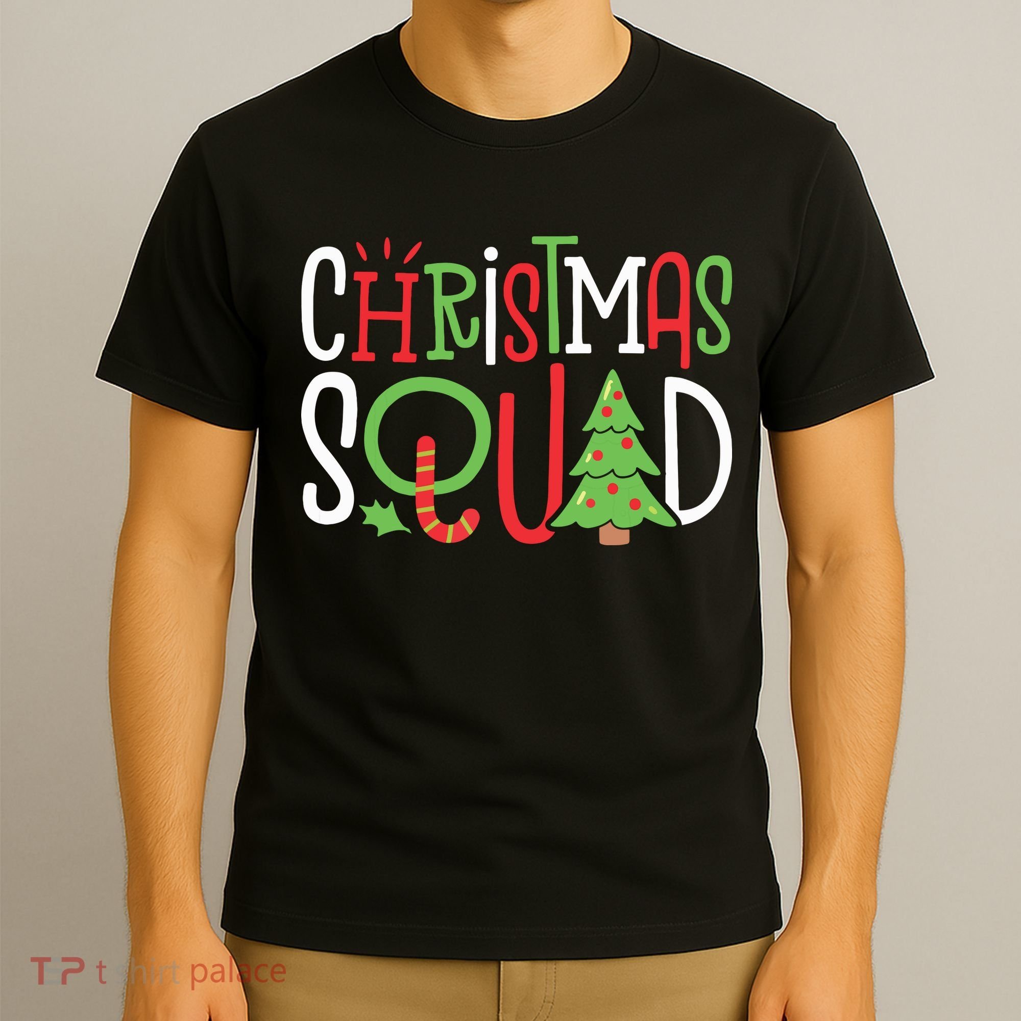 Christmas Squad Funny Xmas Tree Family Matching Pajamas Boy T-Shirt