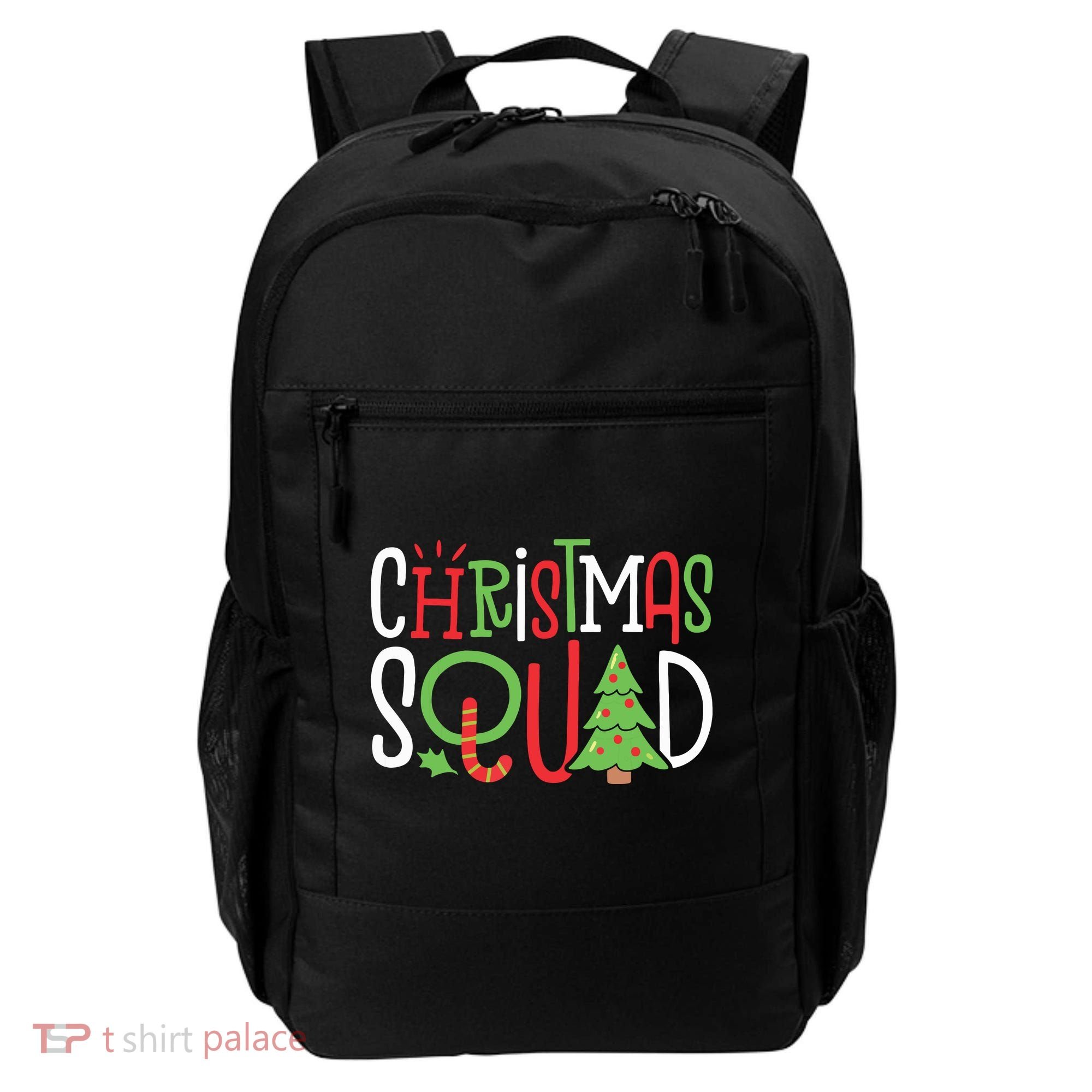 Christmas Squad Funny Xmas Tree Family Matching Pajamas Boy Backpack