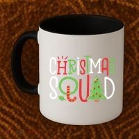 Christmas Squad Funny Xmas Tree Family Matching Pajamas Boy Coffee Mug thumb 2