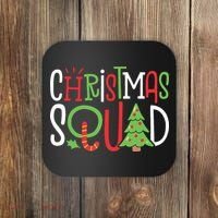 Christmas Squad Funny Xmas Tree Family Matching Pajamas Boy Coaster thumb 0