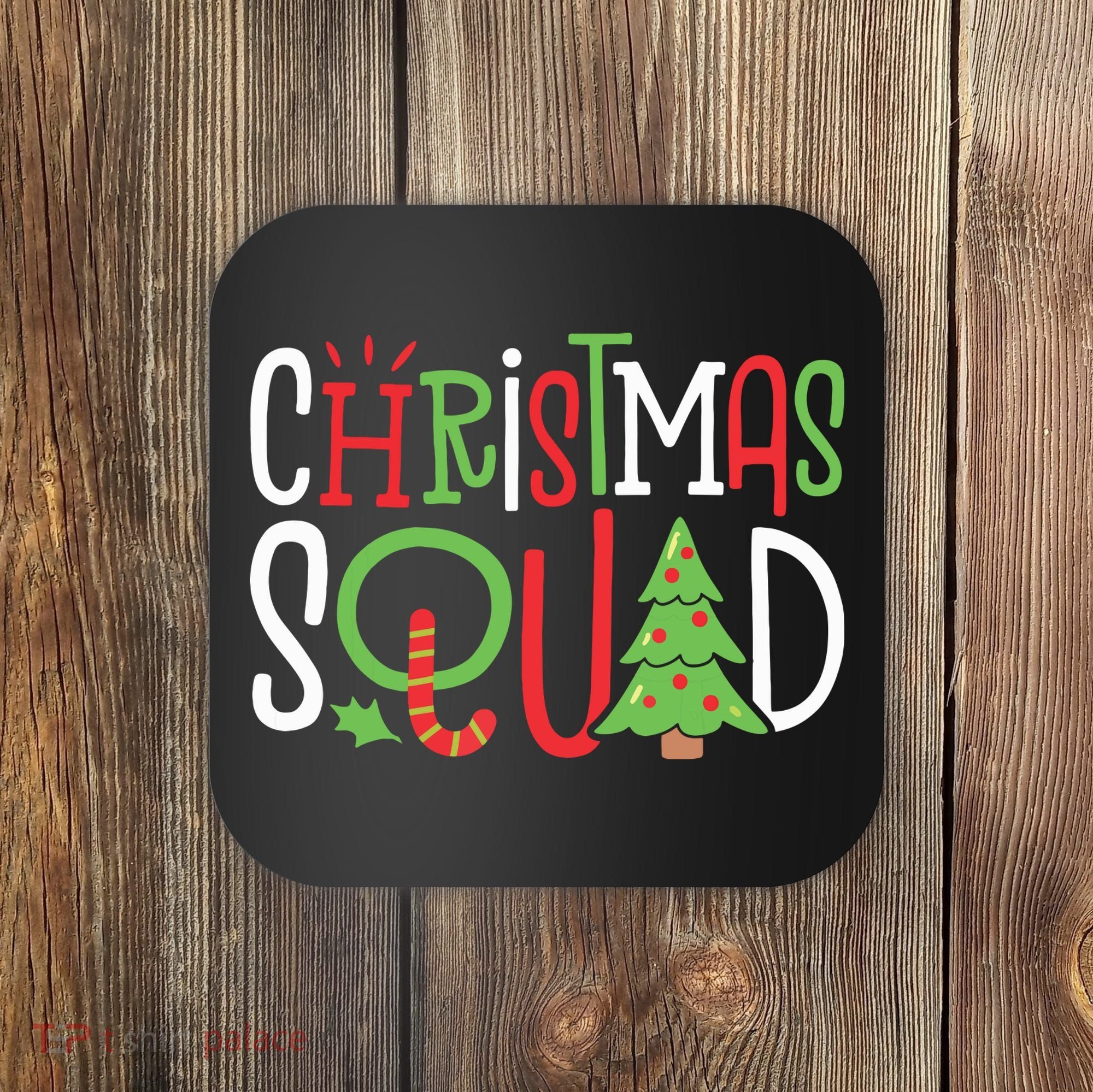 Christmas Squad Funny Xmas Tree Family Matching Pajamas Boy Coaster