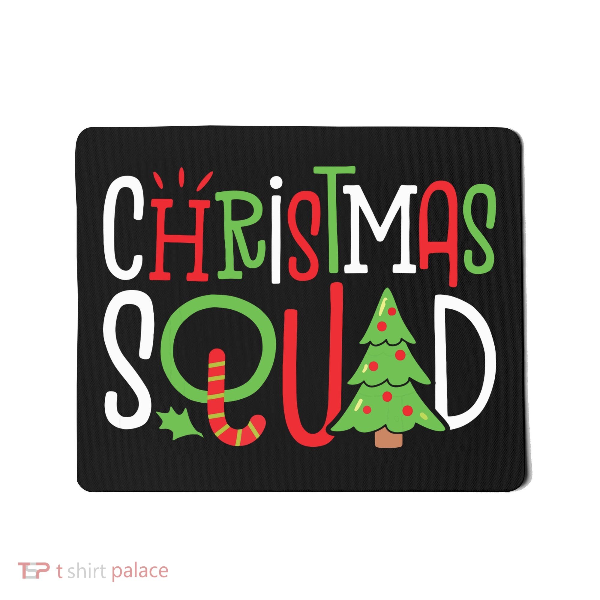 Christmas Squad Funny Xmas Tree Family Matching Pajamas Boy Mousepad