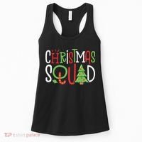 Christmas Squad Funny Xmas Tree Family Matching Pajamas Boy Women's Tank Top thumb 0