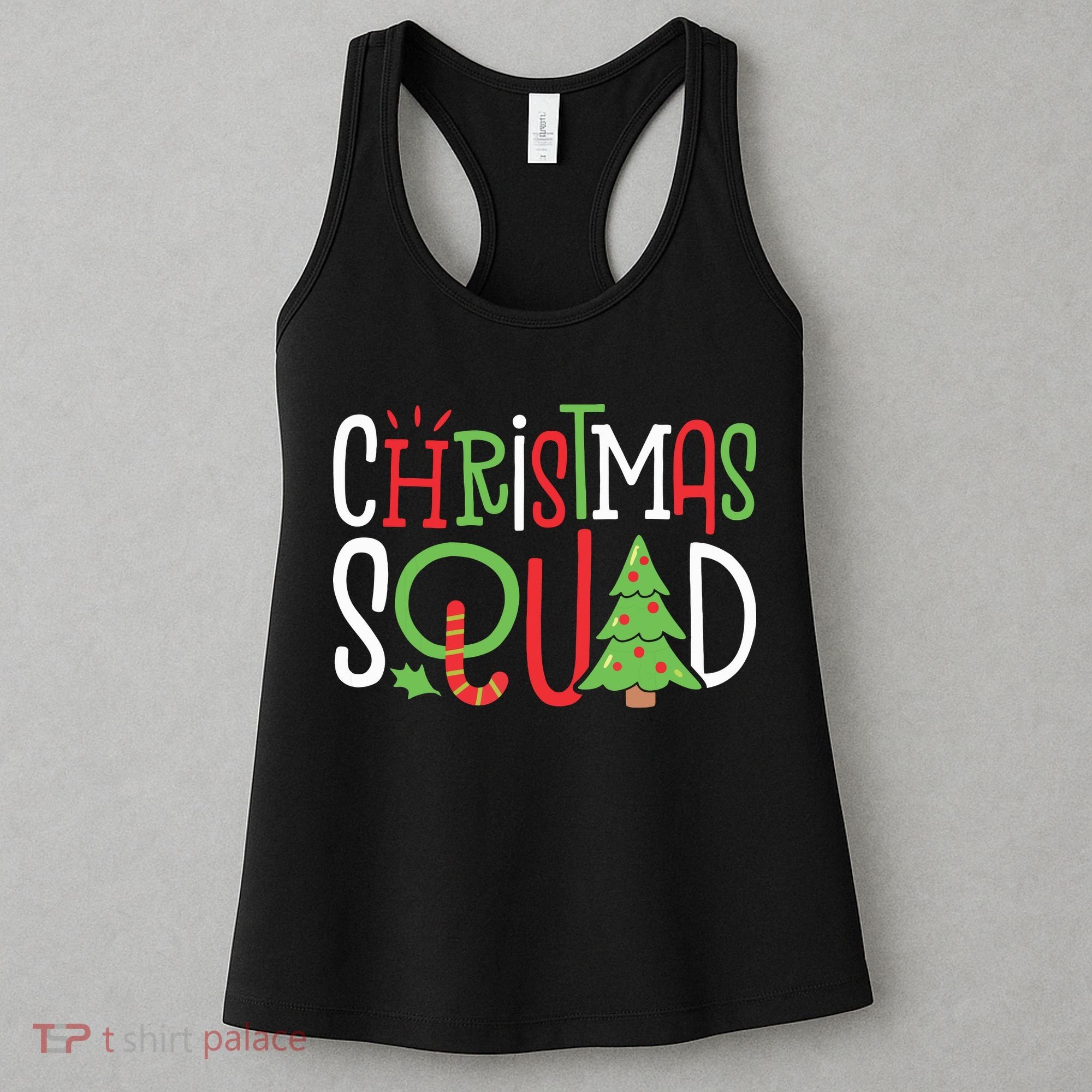 Christmas Squad Funny Xmas Tree Family Matching Pajamas Boy Women's Tank Top