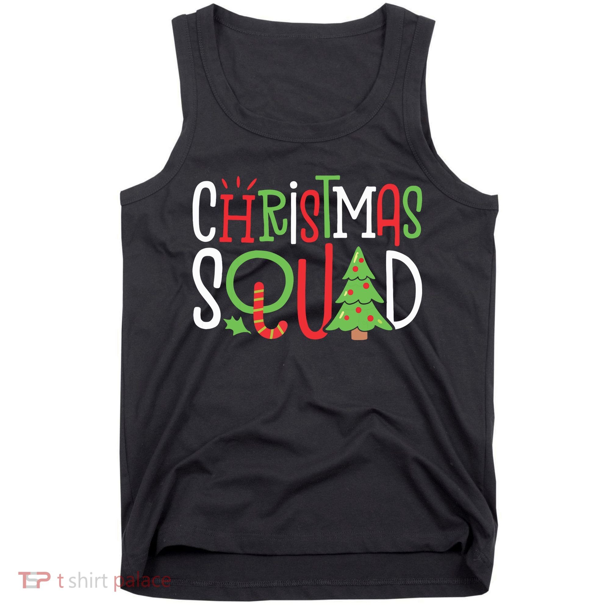 Christmas Squad Funny Xmas Tree Family Matching Pajamas Boy Tank Top