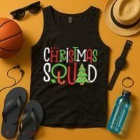 Christmas Squad Funny Xmas Tree Family Matching Pajamas Boy Tank Top thumb 4