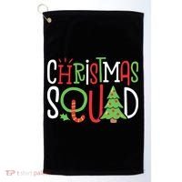 Christmas Squad Funny Xmas Tree Family Matching Pajamas Boy Golf Towel thumb 0