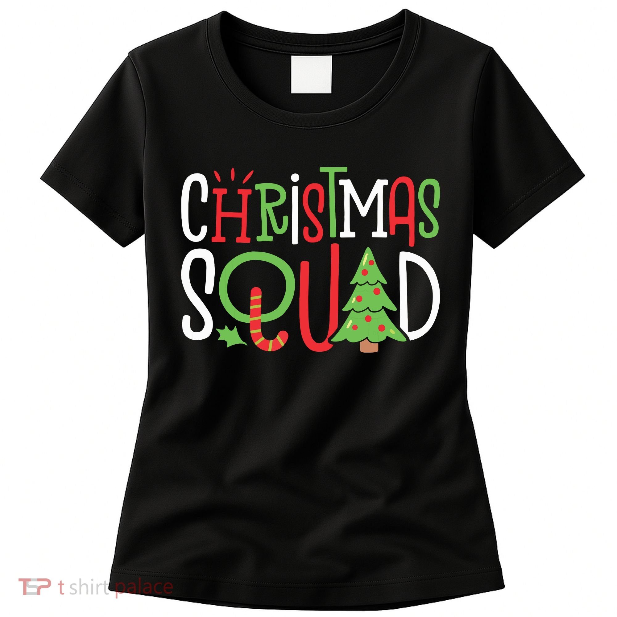 Christmas Squad Funny Xmas Tree Family Matching Pajamas Boy Women's T-Shirt