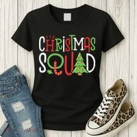 Christmas Squad Funny Xmas Tree Family Matching Pajamas Boy Women's T-Shirt thumb 3