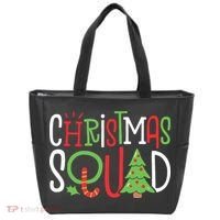 Christmas Squad Funny Xmas Tree Family Matching Pajamas Boy Tote Bag thumb 0
