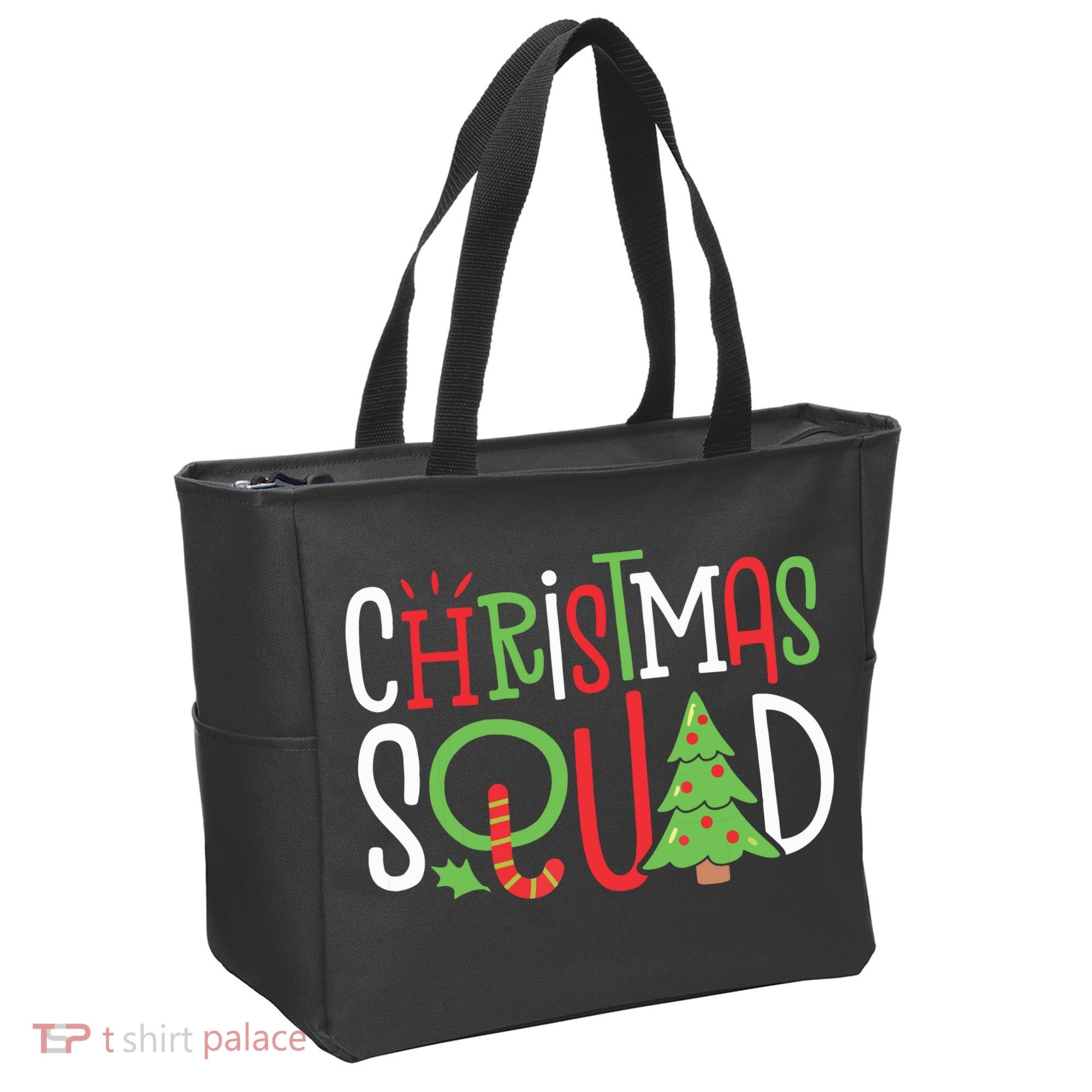 Christmas Squad Funny Xmas Tree Family Matching Pajamas Boy Tote Bag