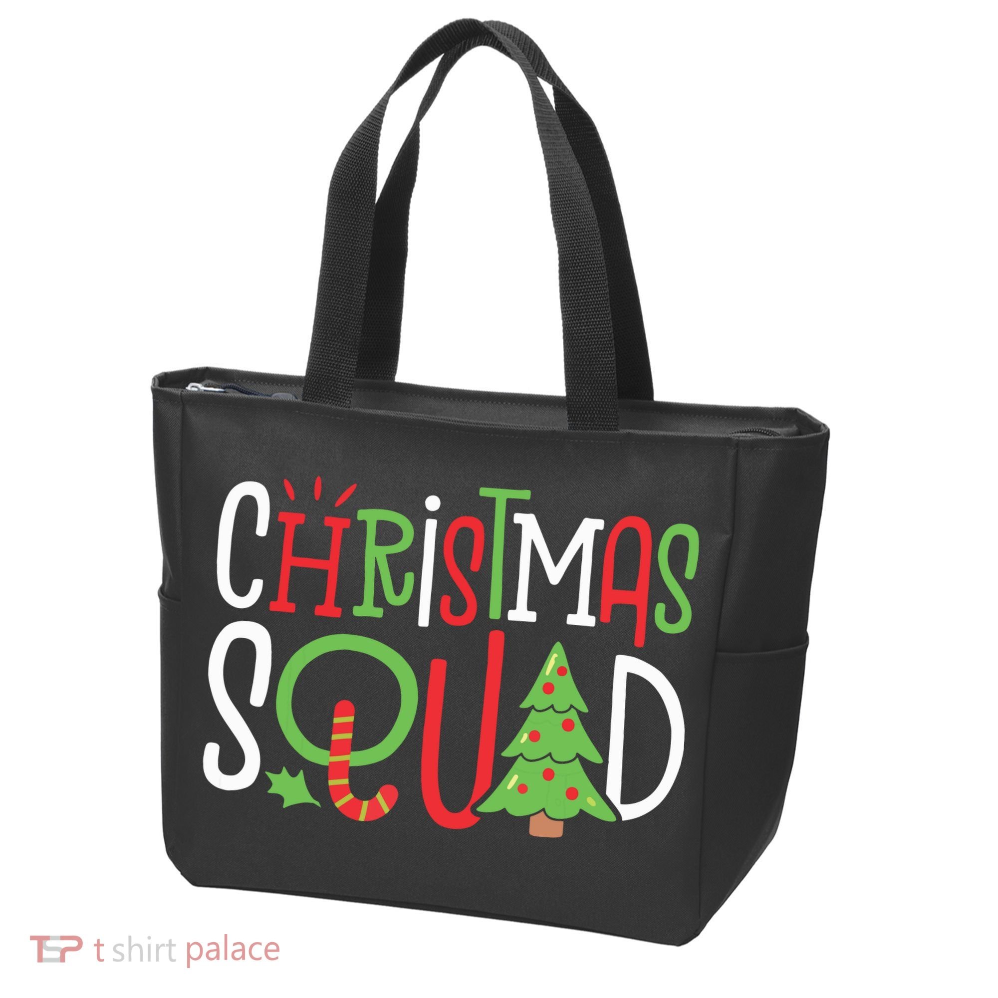 Christmas Squad Funny Xmas Tree Family Matching Pajamas Boy Tote Bag