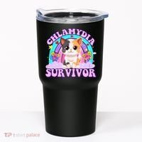 Chlamydia Survivor Funny Cat Sarcastic Inappropriate Tumbler thumb 0
