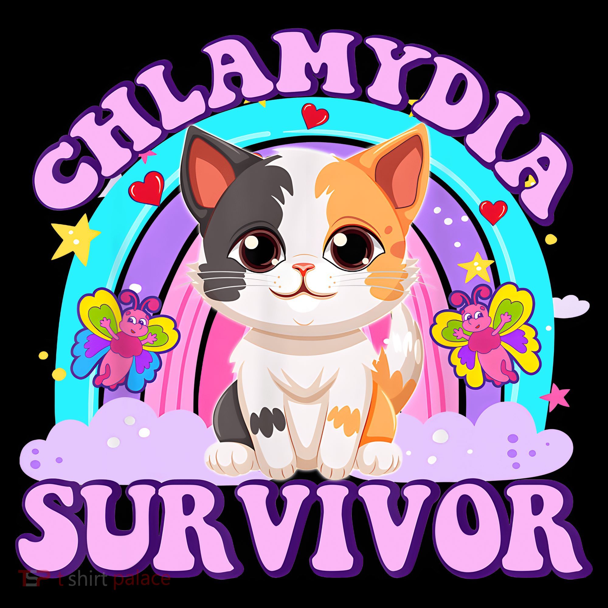 Chlamydia Survivor Funny Cat Sarcastic Inappropriate Ornament