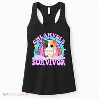 Chlamydia Survivor Funny Cat Sarcastic Inappropriate Women's Tank Top thumb 0