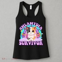 Chlamydia Survivor Funny Cat Sarcastic Inappropriate Women's Tank Top thumb 3