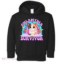 Chlamydia Survivor Funny Cat Sarcastic Inappropriate Toddler Hoodie thumb 0