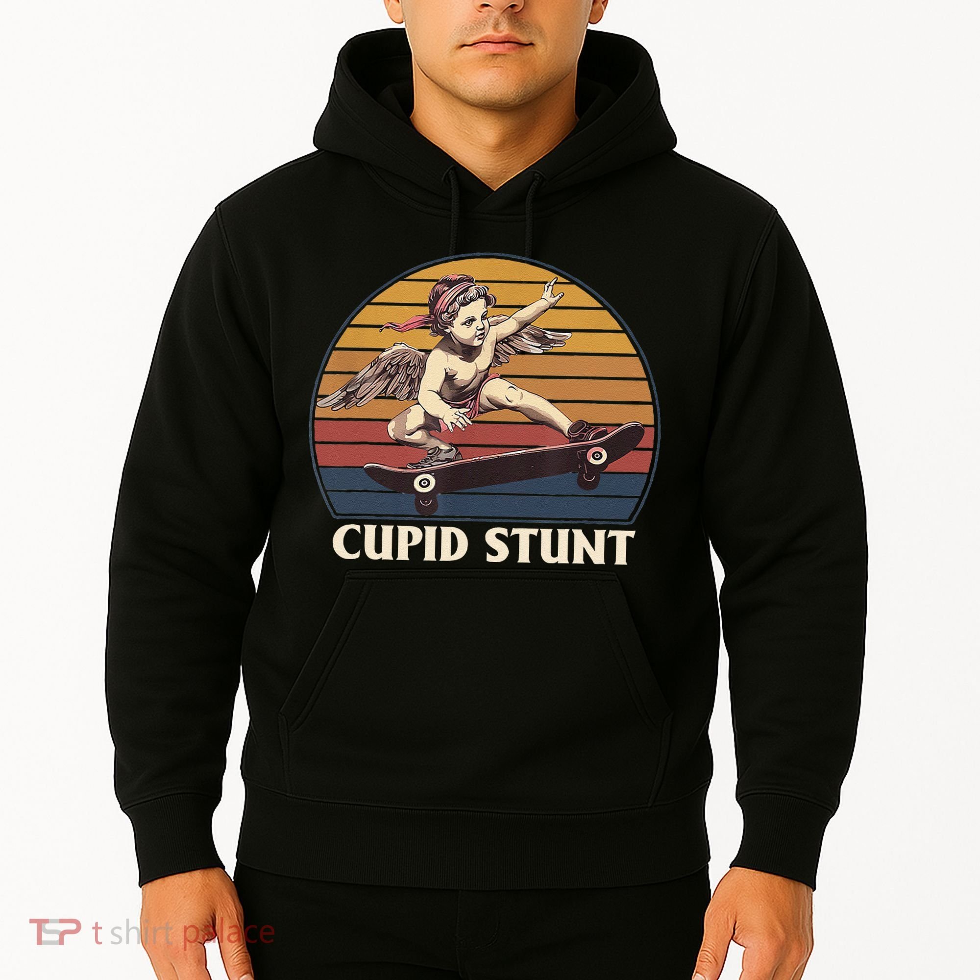Cupid Stunt Funny Sarcastic Offensive Humor Embarrassing Hoodie