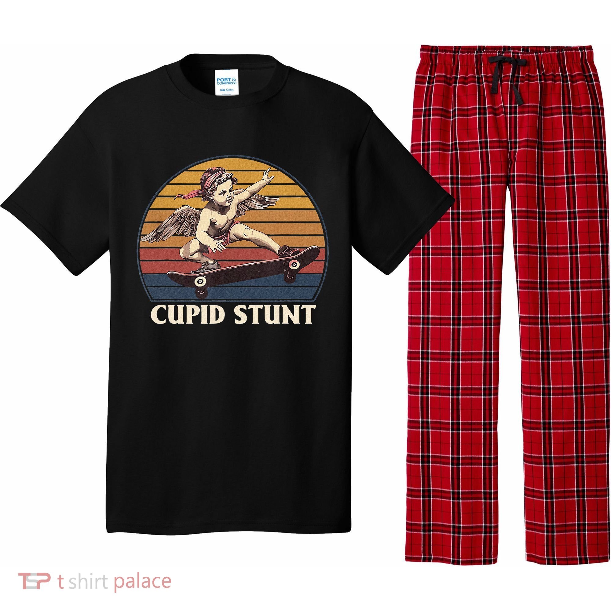 Cupid Stunt Funny Sarcastic Offensive Humor Embarrassing Pajama Set