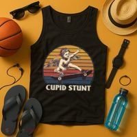 Cupid Stunt Funny Sarcastic Offensive Humor Embarrassing Tank Top thumb 4