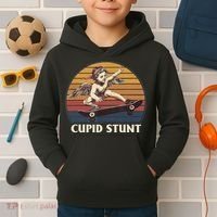 Cupid Stunt Funny Sarcastic Offensive Humor Embarrassing Kids Hoodie thumb 2