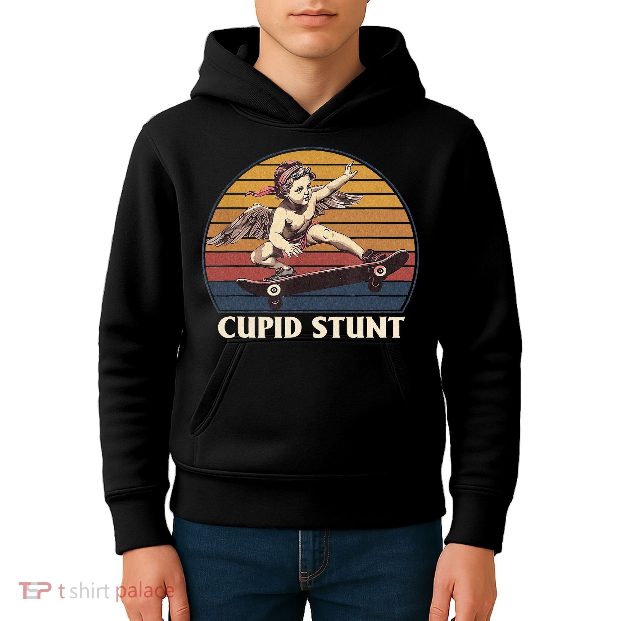 Cupid Stunt Funny Sarcastic Offensive Humor Embarrassing Kids Hoodie