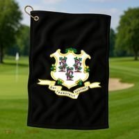 Connecticut State Flag Golf Towel thumb 1