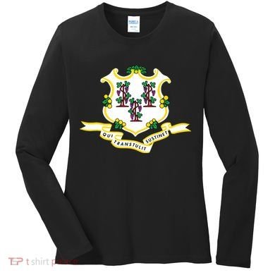Connecticut State Flag Women's Long Sleeve Shirt