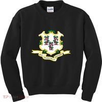 Connecticut State Flag Kids Sweatshirt thumb 0