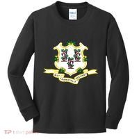 Connecticut State Flag Kids Long Sleeve Shirt thumb 0