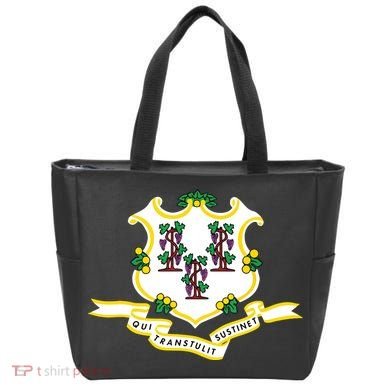 Connecticut State Flag Tote Bag