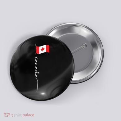 Canada Signature Flag Pole Patriotic Canadian Flag Button