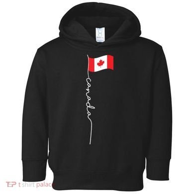 Canada Signature Flag Pole Patriotic Canadian Flag Toddler Hoodie