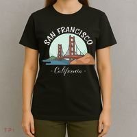 California San Francisco Gift Golden Gate Bridge Souvenir T-Shirt thumb 4