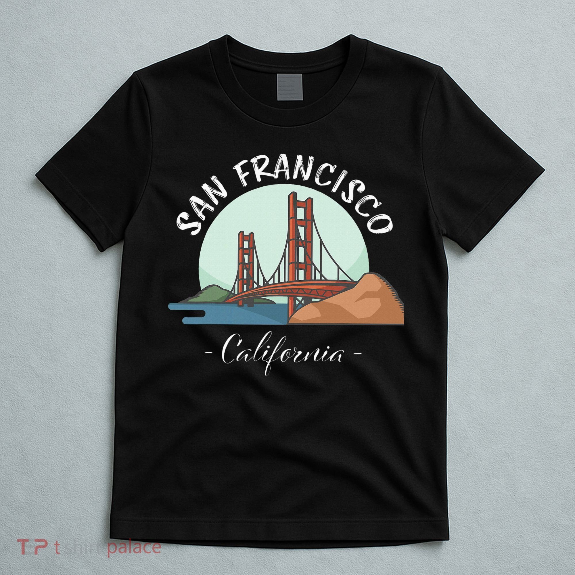California San Francisco Gift Golden Gate Bridge Souvenir T-Shirt