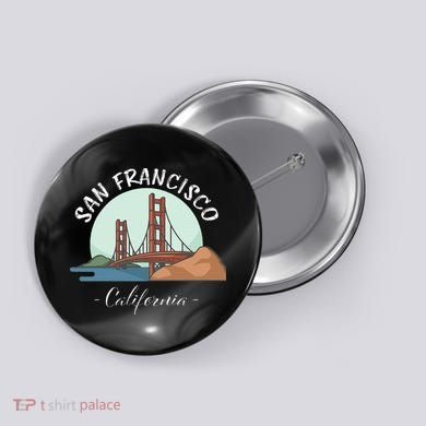 California San Francisco Gift Golden Gate Bridge Souvenir Button